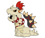 Dry Bowser (Paper Mario-Style)