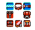 Transport items (Inti Creates 8-bit-Style)