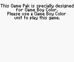 Game Boy Error Message