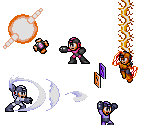 Mega Man & Bass Weapons (Wily Wars-Styled)