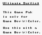 Game Boy Error Message