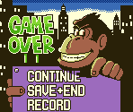 Game Over Screen