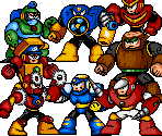 Mega Man 2 Robot Masters (Power Battle-Style)