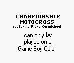 Game Boy Error Message