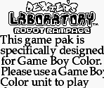 Game Boy Error Message