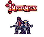 Maxime Gunn and Joe Carbine (Helltaker Colors)