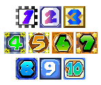 Mario Party Dice Block Icons (Hudson Soft)