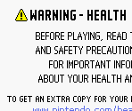 Language Select Screen, Health & Safety Screen & Opening Logos (EU)