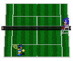 Sonic and Tennis Minigame
