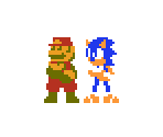 Sonic (Super Mario Bros. 1 NES-Style, Prerelease Sprites)