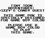 Game Boy Error Message