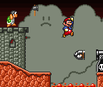 Volcano Tileset (SMB1, SNES-Style)