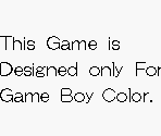 Game Boy Error Message