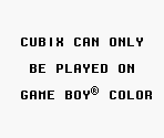 Game Boy Error Message