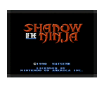 Shadow of the Ninja (Manual)