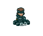 Solid Snake (Super Mario Kart-Style)