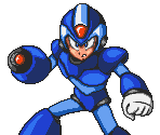 Megaman X (Cover Art Pose, SNES Style)