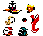 SMB2 Enemies (Super Mario World-Style)