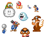 Super Mario Maker 2 Enemies (SMB1 SNES-Style)