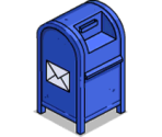 Blue Postal Box