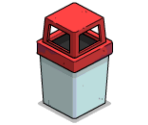 Red Trashcan