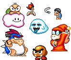Super Mario Maker 2 Enemies (SMB2 SNES-Style)