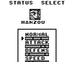 Status Select Screen (GB)
