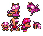 Toadette (SMB3 SNES/SMA4, SMM2-Style)