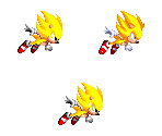 Super Sonic (Knuckles' Chaotix, Sonic 1, 2 & 3-Style)