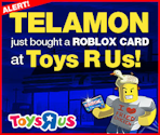 Toys "R" Us ROBLOX Card Ads