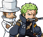 #4323 - Zoro & Kaku - Intersecting Trails of Blades and Kicks