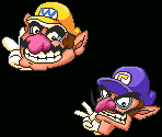 Wario and Waluigi Bonus Room Sprites (SMB1 SNES-Style)
