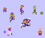 Waluigi (Super Mario Bros. 1 NES-Style)