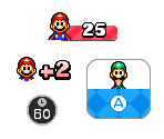 Mario Party: Star Rush/The Top 100 Minigame HUD
