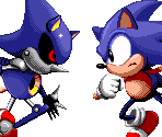 Sonic Vs Metal Sonic (Sonic CD Cover Art Pose, Sonic CD-Style)