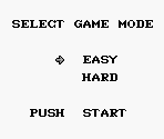 Game Mode Select Screen