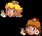 Peach and Daisy Bonus Room Sprites (All-Stars SMB1-Style)