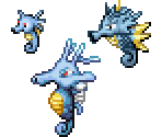 Horsea, Seadra & Kingdra