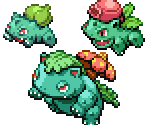 Bulbasaur, Ivysaur & Venusaur