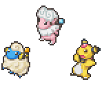 Mareep, Flaaffy & Ampharos