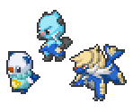 Oshawott, Dewott & Samurott