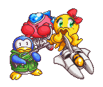 Vic Viper, Takohiko, TwinBee and Pentarou