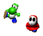 Yoshi and Shy Guy (Unused)