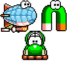 Hovercraft, Blimp, & Magnet Yoshi