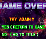 Game Over Screen