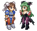 Chun-Li & Morrigan Aensland