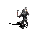 Warrior in Heavy Armor with Two Maces