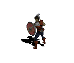 Warrior in Light Armor with Mace & Shield