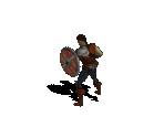 Warrior in Light Armor with Shield