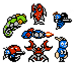 Badniks (Mega Man NES-Style)